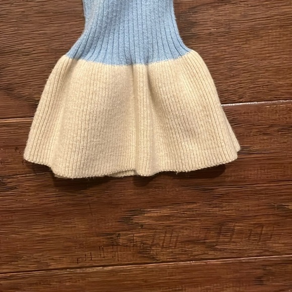 Who What Wear Bell Sleeve Blue and Cream Striped  Pullover Sweater Size XXL - Picture 5 of 7